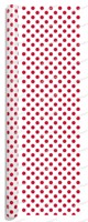 Rouleau de papier d'emballage mat à pois simple de taille personnalisée, motif rétro à pois, pour emballage cadeau, grand MOQ, fourniture pour magasin de détail