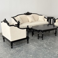 Fauteuil à dossier inclinable de style Chesterfield, canapé simple rectangulaire pour salon, meubles en tissu pour villas, bois