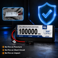 OEM/ODM 100000mAh 23.7V Tamamen Katı Hal Bataryası 6S/8S/12S/14S/18S Drone, Robot ve Enerji Depolama Cihazları için