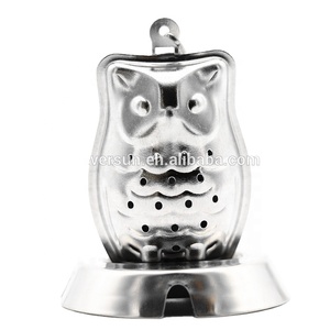 Infusores de té de acero inoxidable con forma de búho, colador, difusor - Product Image 2