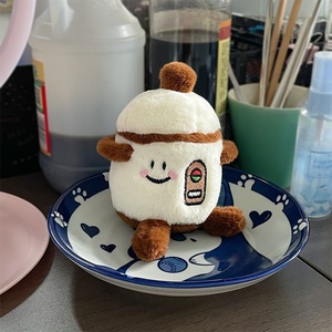 Pendentif en <span class=keywords><strong>peluche</strong></span> petite poupée, appareil électroménager de dessin animé, jouet créatif en forme de cuiseur à riz électrique, cadeau de rentrée scolaire pour la maternelle, en polyester - Product Image 3