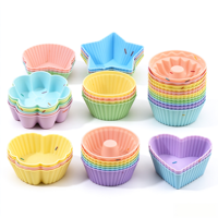 Moules de cuisson en silicone antiadhésifs résistants à la chaleur de qualité alimentaire OEM personnalisés pour cupcakes, muffins, pâtisserie DIY