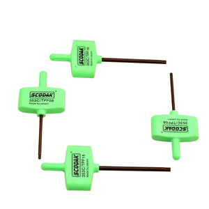 Clés <span class=keywords><strong>Torx</strong></span> SCODAK T6 T7 T8 T9 T10 T15 T20 pour inserts en carbure, type drapeau, tournevis étoile - Product Image 1