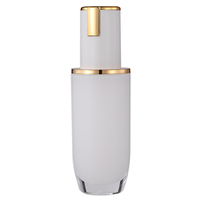Contenant cosmétique à boucle en or blanc 30ml/50ml/100ml rechargeable pour lotion, sérum, usage industriel