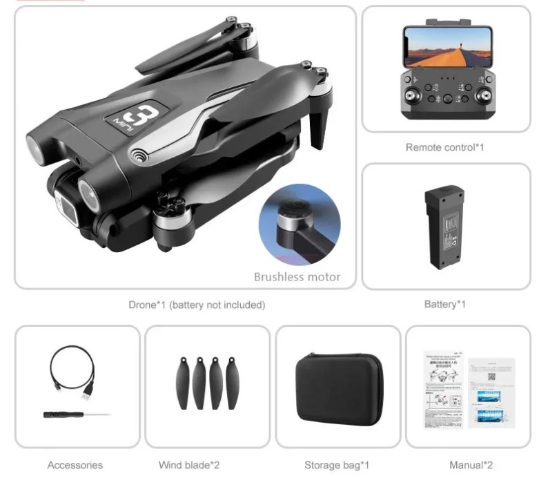 ホビーラジコン FOLDABLE  DRONE S89 Drone RC Remote Control Foldable Quadcopter Mini Small