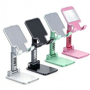 Promotional Gift Custom Business Logo Adjust Smartphone <b>Desktop</b> Holder Wholesale Portable Folding Mobile Phone <b>Stand</b> - Product Image 1