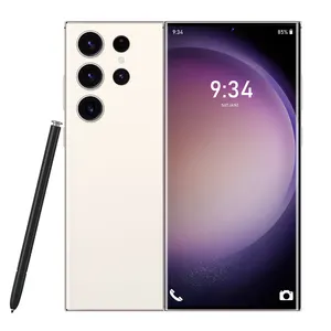 Venta caliente S23 U Itra con pluma de pantalla táctil incorporada Teléfono móvil Pantalla grande de 6,6 pulgadas Teléfonos celulares Android 12 con pantalla completa