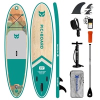 Planche de Stand Up Paddle Gonflable Sylvie - 10'6" x 32" x 6" avec pont en EVA Drop-Stitch et coques en PVC, portable pour lacs et rivières
