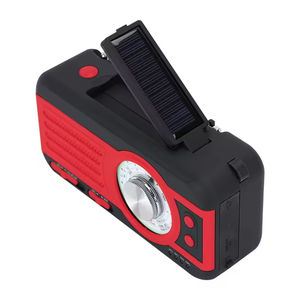 Radio solaire d'urgence AM FM DAB NOAA avec alerte météo, manivelle dynamo, batterie externe 2000 mAh, lampe torche LED 300 m, équipement de survie SOS - Product Image 4