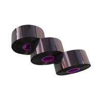 TTO Overprinter 55*600 Ruban d'imprimante thermique en résine de cire de couleur noire pour imprimante Domino Videojet