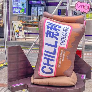 Custom Inflatable Cookie <strong>Giant</strong> Inflatable Biscuit <strong>Cracker</strong> Advertising Snack Inflatable Model For Food Promotion/Exhibition/Mall - Product Image 1