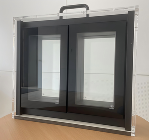 Pared Divisoria Acústica Moderna Insonorizada para <span class=keywords><strong>Oficina</strong></span>, Doble Acristalamiento, Estructura Interna <span class=keywords><strong>de</strong></span> Acero, Separador <span class=keywords><strong>de</strong></span> Habitaciones Modular <span class=keywords><strong>de</strong></span> Vidrio Halumm - Product Image 5