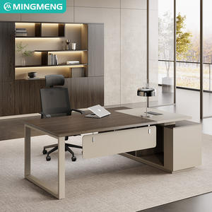 Escritorio de oficina pequeño de lujo ligero, combinación de escritorio y silla de oficina sencilla y económica con gabinete. - Product Image 3