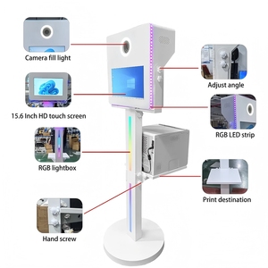 Quadratische Foto kabine im Kamera-Stil 15,6 Zoll LED-Rahmen gehäuse für Hochzeits feier veranstaltungen - Product Image 5