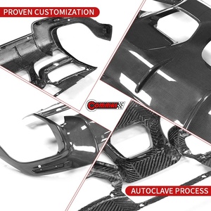 ลิ้นกันชนหลังคาร์บอนไฟเบอร์แท้ สำหรับ Ferrari Purosangue FUV รุ่น OEM พร้อมดิฟฟิวเซอร์หลังแบบ Pre-Preg ช่วยเพิ่มประสิทธิภาพการทรงตัวของรถ  นำเข้าจากโรงงานโดยตรง - Product Image 3