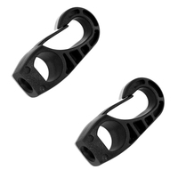 Clip de fixation élastique en nylon pour corde de kayak, canoë, bateau à rames, corde à linge, avec boucle antichoc et verrou de corde élastique
