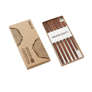Youan Wooden Chopsticks 10 Pairs Natural Finish Premium Quality Home Use - Product Image 5