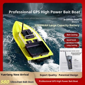 <span class=keywords><strong>Bateau</strong></span> à appâts sans balais avec sonar/détecteur de poissons GPS, portée 500m, 32000mAh, 12V, étanche, pour carpes, retour automatique, OEM - Product Image 1
