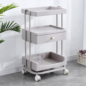 White 3 Tier Salon <b>Trolley</b> Rolling <b>Cart</b> Utility Storage Rack for Beauty Spa Salon - Product Image 5