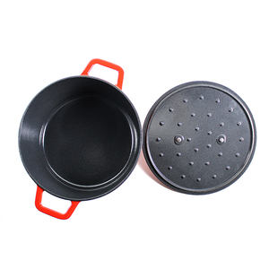 Inne — Casserole <span class=keywords><strong>en</strong></span> <span class=keywords><strong>fonte</strong></span> émail, avec poignée de couvercle <span class=keywords><strong>en</strong></span> acier inoxydable, four, néerlandais, personnalisé - Product Image 3