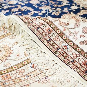 YILONG 8'x10 Tapis Traditionnels Orientaux <span class=keywords><strong>Nain</strong></span> Médaillon Tapis Persan En Soie Faits À La Main - Product Image 6