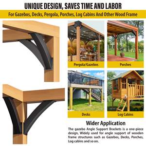 Fournisseur chinois, kits <span class=keywords><strong>de</strong></span> pergola en acier au carbone <span class=keywords><strong>de</strong></span> haute qualité, durables, faciles à assembler, logo personnalisable, revêtement en poudre, à construire soi-même - Product Image 4