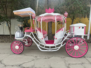 Voiture à quatre roues de style européen, calèche citrouille en fer forgé sur mesure pour princesse, idéale pour films et parcs d'attractions - Product Image 6