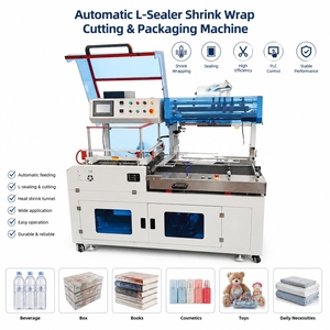 Máquina de Envasado Automática MAYBOOM con Barra en L, Película Retráctil de Plástico para Envolver Pizzas, Multifuncional para Alimentos y Bebidas - Product Image 1