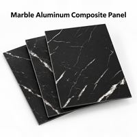 Panneau composite en aluminium revêtu de PE, aspect marbre beige, 3 mm 4 mm, pour panneaux muraux de salle d'exposition