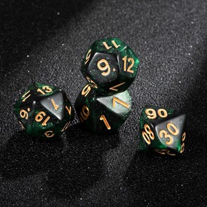 Venta al por Mayor de Fábrica, Dados Personalizados con Logotipo Grabado en Verde, Dados Acrílicos Poliédricos D6 de 16 mm, Juego de Dados de Casino - Product Image 4