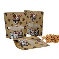Sacs personnalisés imprimés pour aliments pour chiens, emballage plastique, pochette verticale refermable avec fermeture éclair pour l'emballage d'aliments pour animaux de compagnie, sacs pour aliments pour chats