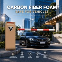 Barrière rapide de contrôle d'accès pour véhicules avec caméra LPR, système intelligent de gestion de parking, cycle de service complet