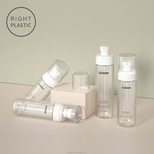 Bouteille de pulvérisation de brouillard en plastique PET transparent givré de haute qualité 45/80/100/120/150ml bouteilles de pompe de Lotion pour cosmétique - Product Image 6