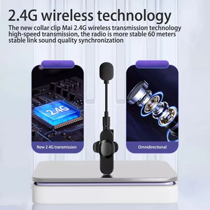 Không dây 3.5 mét Lavalier máy ảnh microphone, Micro không dây cho <span class=keywords><strong>PC</strong></span> máy tính xách tay, điện thoại <span class=keywords><strong>Mic</strong></span> cho ghi âm cuộc phỏng vấn video trực tiếp vlog - Product Image 3