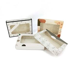 Caja de Regalo de Embalaje de Papel para Mantas y Baberos de Bebé Personalizados al por Mayor, Caja de Regalo de Lujo para <span class=keywords><strong>Ropa</strong></span> de Recién Nacido con Ventana - Product Image 1