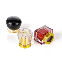 Vente en gros de flacons de parfum rectangulaires en verre sérigraphiés 30ml 50ml 100ml avec couvercle en acrylique, impression sérigraphique, emballage en boîte cadeau