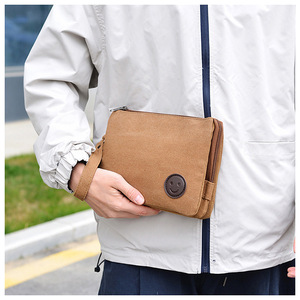 Nuevo Bolso de Mano de Lona para Hombre, Moderno, Impermeable, Estilo Oxford, Cartera Tipo Sobre, Bolsa de Tela Informal para Llevar en la Mano - Product Image 1