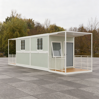 Offres Spéciales : Maison Conteneur Modulaire Pliable de 20 pieds, Maison Conteneur Compacte Pliable pour Camping, Bureau Conteneur Personnalisable