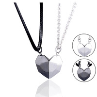 Collier en pierre de souhait en alliage populaire, ensemble de pendentifs magnétiques pour Couples, meilleurs amis