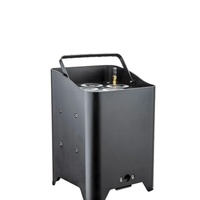 Projecteurs LED PAR sans fil DMX 512 alimentés par batterie 6x18W RGBWA UV avec culot E27 pour utilisation en parc d'attractions