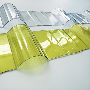 Panneaux de toiture en polycarbonate ondulé de haute qualité, résistants aux UV et aux décolorations, en polycarbonate PC transparent. - Product Image 3