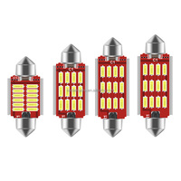 Ampoule LED Kaidengzhe Auto haute puissance avec puce 4014 pour plafonnier, 12-24V, Plug-and-Play, 31mm 36mm 39mm 41mm, éclairage intérieur de voiture