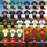 Maillot de football américain pour femme, en polyester, col en V, manches courtes, imprimé numéro, uniforme d'équipe, vêtements d'entraînement pour adultes