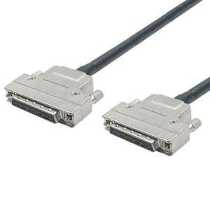 สายเคเบิล SCSI 50 พิน สายเคเบิล MDR 50 พิน ตัวผู้ สีดำ พร้อมปลอกโลหะ 1 เมตร สายเคเบิล SCSI 50 พิน - Product Image 1