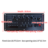 E6 2.0 Kanal Akıllı Güç Amplifikatör Kartı 12V Ses PCB Kartı, Hoparlör için FM BT Özellikleriyle