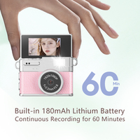 Cámara Digital CCD de Alta Gama, Portátil, para Fotos y Vídeos, Diseño Retro, Mini Cámara Tipo Colgante, Material ABS