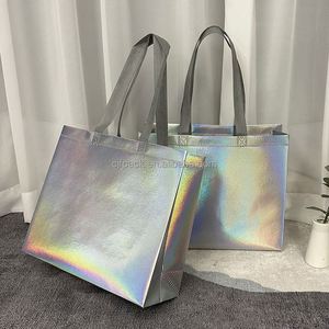Bolsas de Compras Universales al por Mayor, de Tela No Tejida Reciclable, con Parche, Impresión en Intaglio, Impresión Serigrafiada, Personalizables - Product Image 4