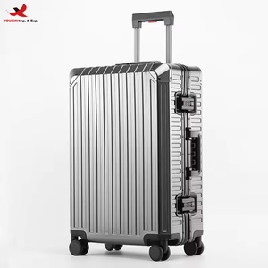 Aluminum <b>Suitcase</b> Classic Business Travel Case Carry-On Durable Large Metal Trolley Luggage TSA Lock RTS Bulk Mixed Order - Product Image 1