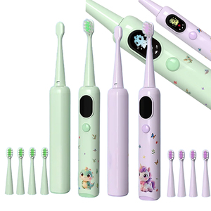 Cepillo de Dientes Eléctrico Inteligente para Niños con Pantalla a Color, Recargable, Diseño Personalizado con Patrones Lindos, Regalo para Niños y Niñas - Product Image 1