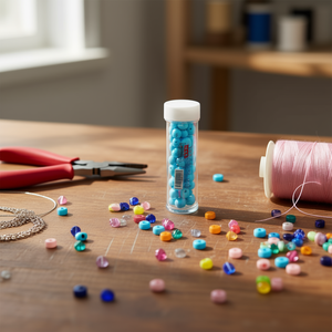 ILAN Perline 8mm Blu Piscina per Gioielli e Artigianato - Product Image 3